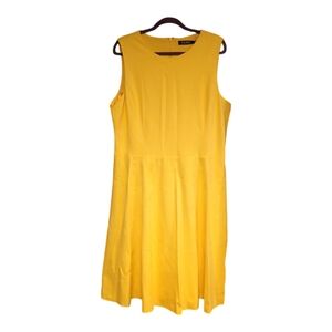 NWT Lauren Ralph Lauren Yellow Sleeveless Dress